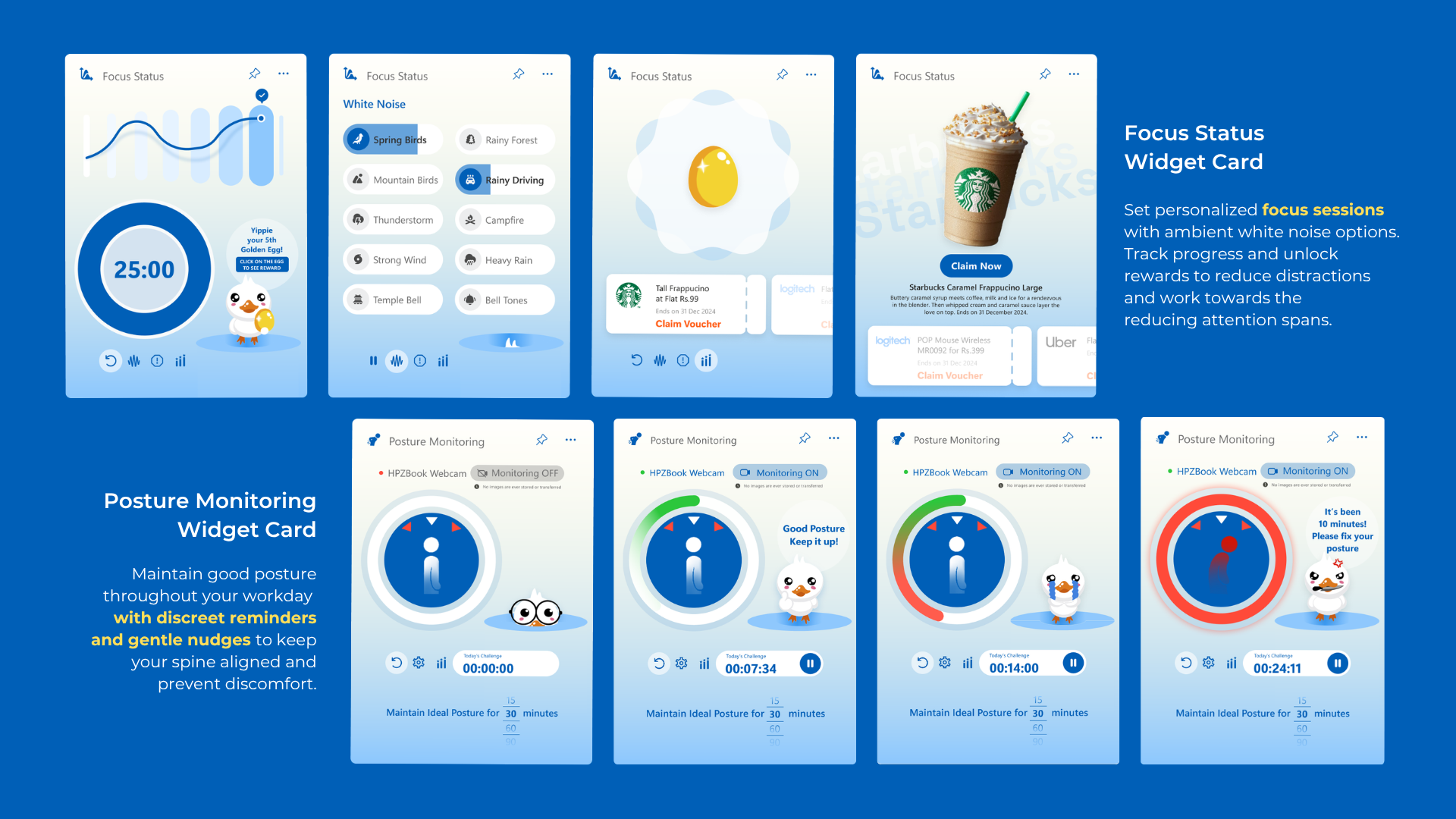 Producktivity widget design